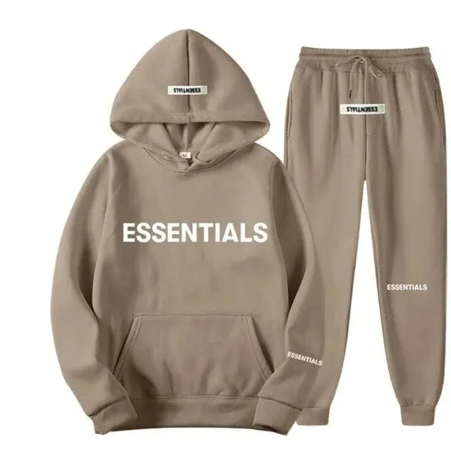 Fear of God Essentials Hoodie and Joggers Set Essentials Logo
