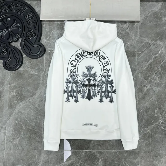 Chrome Hearts Hoodie Cross Logo Print