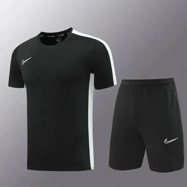 Nike Training Set Black with White Stripe
