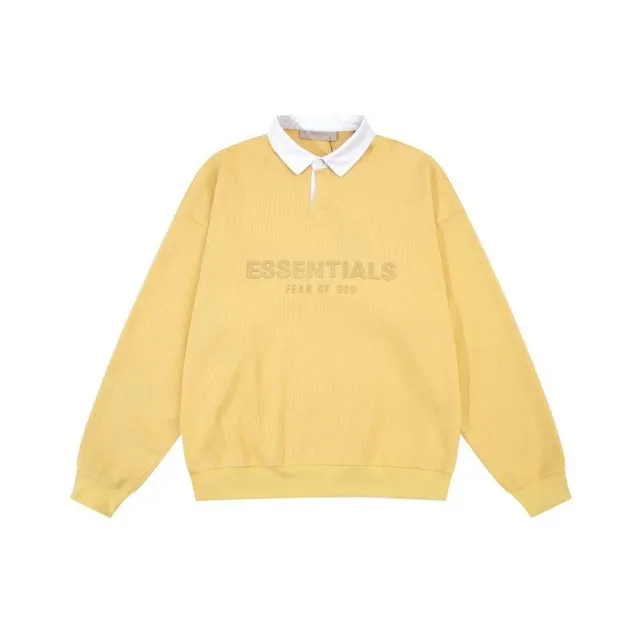 Fear of God Essentials Polo Collar Sweatshirt Waffle Knit