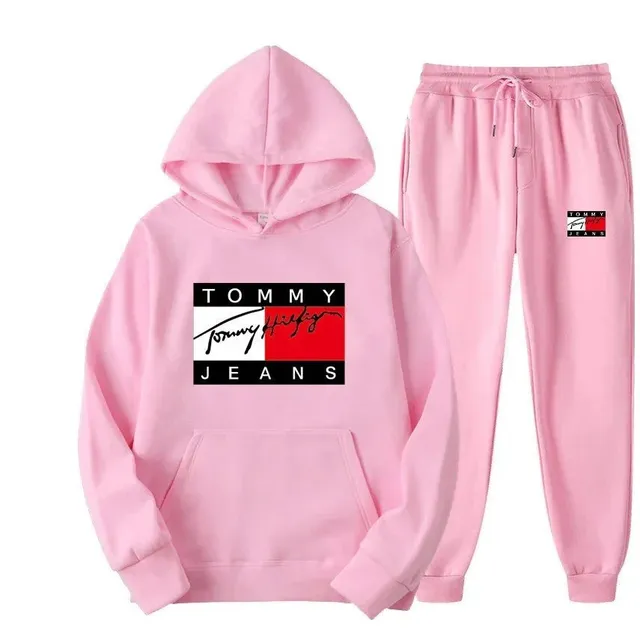 Tommy Hilfiger Hoodie and Joggers Set Signature Logo
