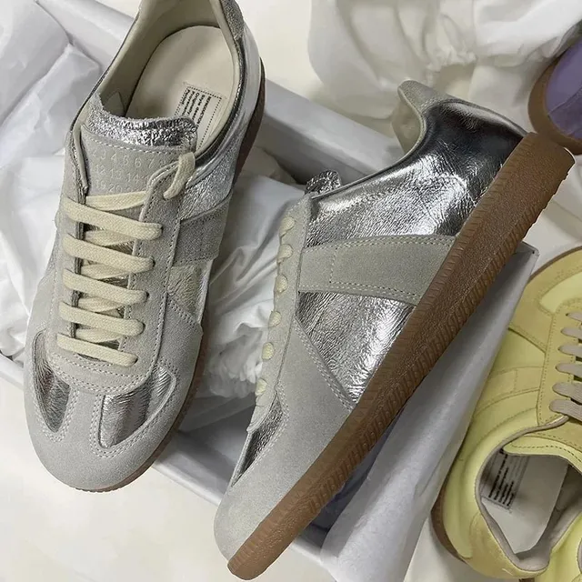 Maison Margiela Tabi Sneaker Metallic Silver