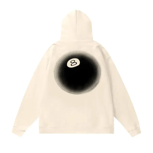 Off-White 8-Ball Hoodie Black Gradient Print