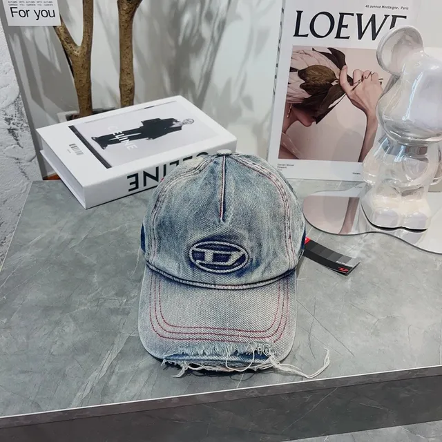 Diesel Denim Cap Distressed Logo