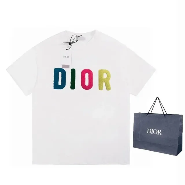 Logo T-Shirt Multicolor Embroidered DIOR