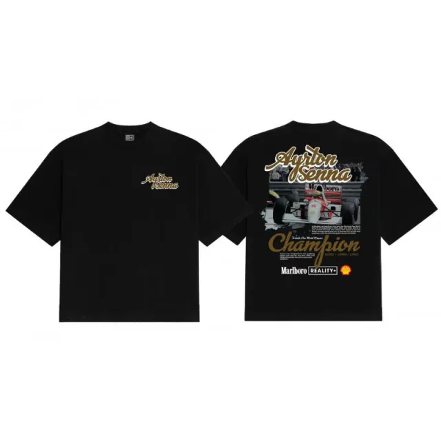 Ayrton Senna Graphic Tee Champion Print