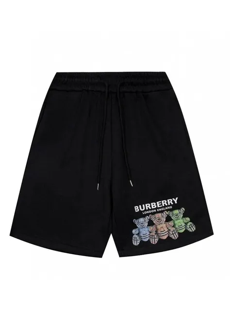 Burberry Logo-Print Shorts Thomas Bear Graphic