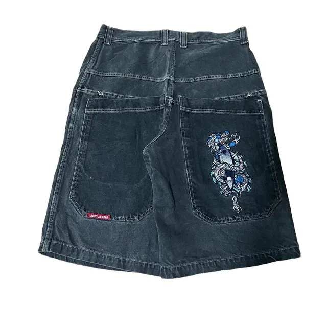 JNCO Denim Shorts Dragon Embroidery
