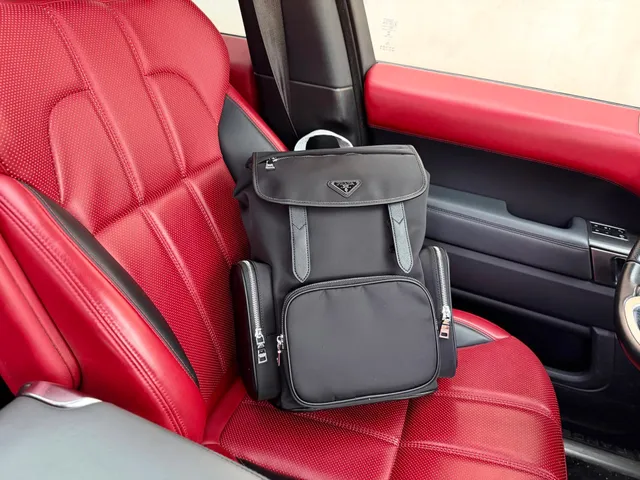 Prada Nylon Backpack Classic Triangle Logo