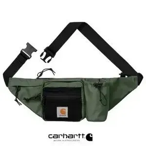 Carhartt Waist Bag Olive Green with Black Panel