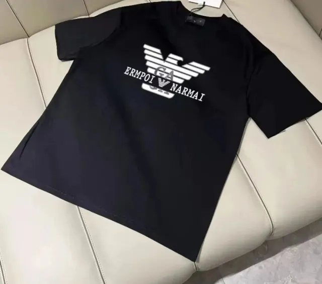 Emporio Armani Logo T-Shirt Eagle Print