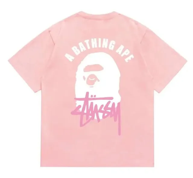 BAPE × Stüssy Graphic T-Shirt A Bathing Ape x Stussy
