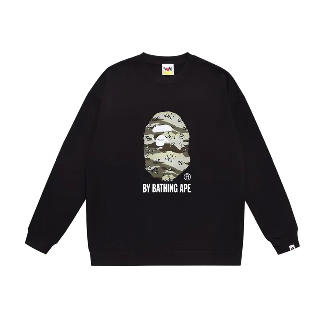 BAPE Crewneck Sweatshirt Camouflage Ape Head