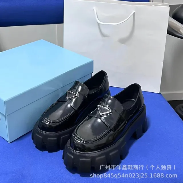 厚底小皮鞋-漆皮