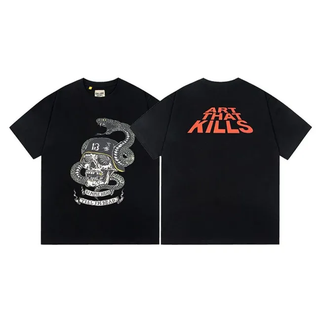 Gallery Dept. Graphic Tee Skull and Snake Print