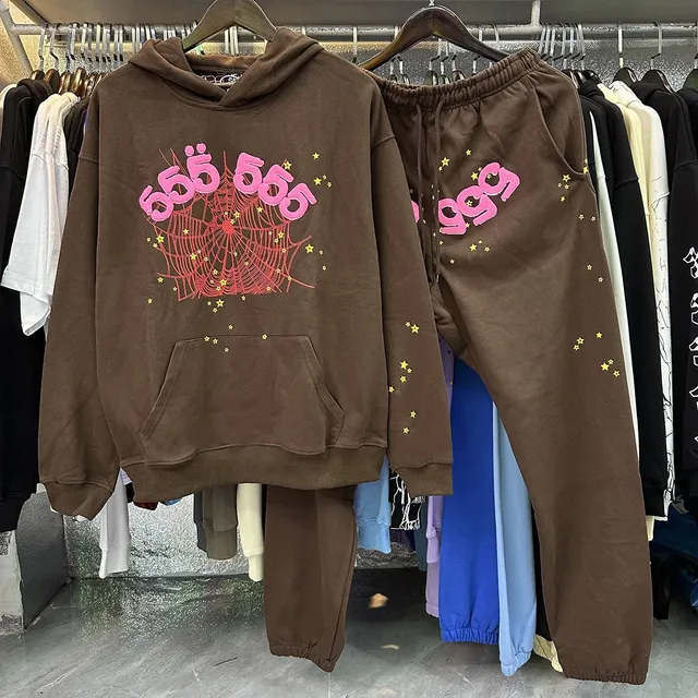 Broken Planet Hoodie and Joggers Set Spiderweb and Stars Print