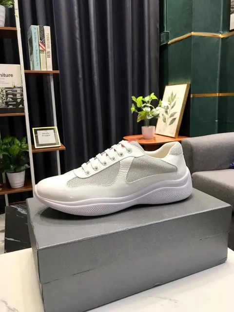 Prada Linea Rossa Trainer White Grey Mesh