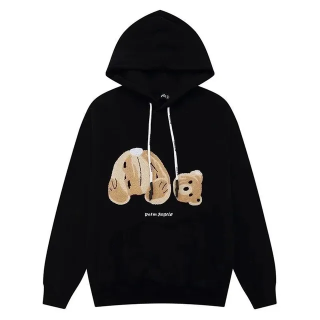 Palm Angels Hoodie Teddy Bear Appliqué