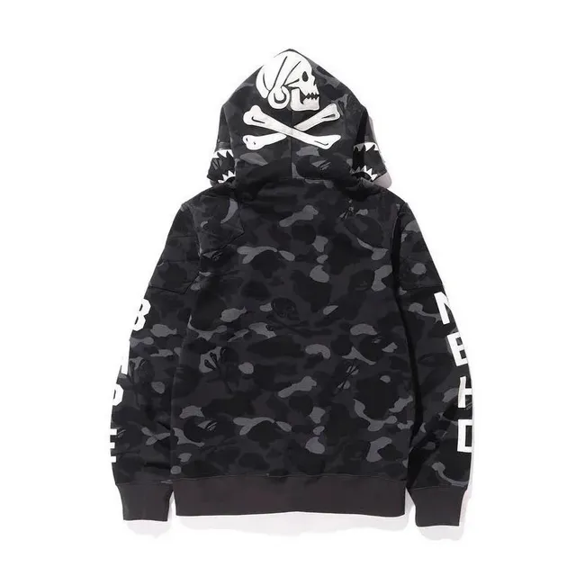 BAPE Hoodie Skull & Crossbones Camo