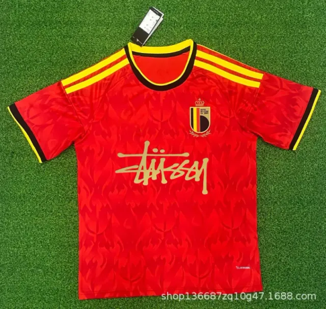 Belgium National Team Jersey Stüssy x Adidas Collaboration