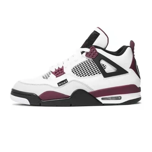 Air Jordan 4 White Burgundy