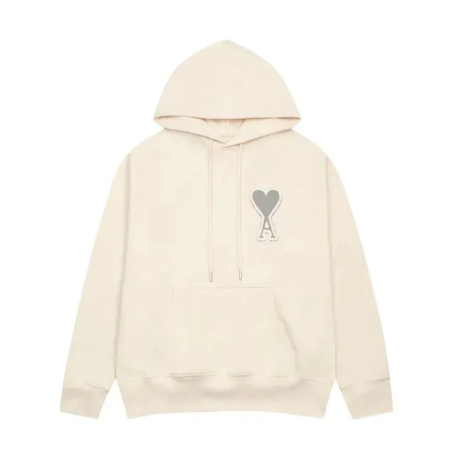 Amiri Heart Logo Hoodie Off-White