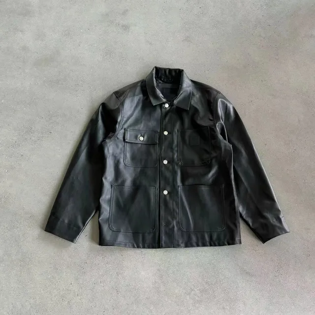 Carhartt Leather Work Jacket Four-Pocket