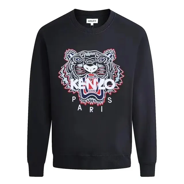 Kenzo Tiger Sweatshirt Embroidered Tiger Logo