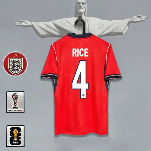 England away jersey #4 + captain's armband