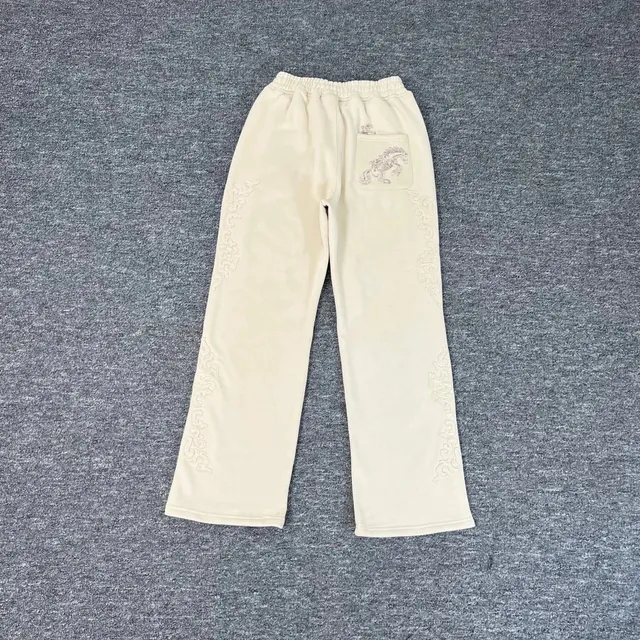 Embroidered Sweatpants Dragon Motif