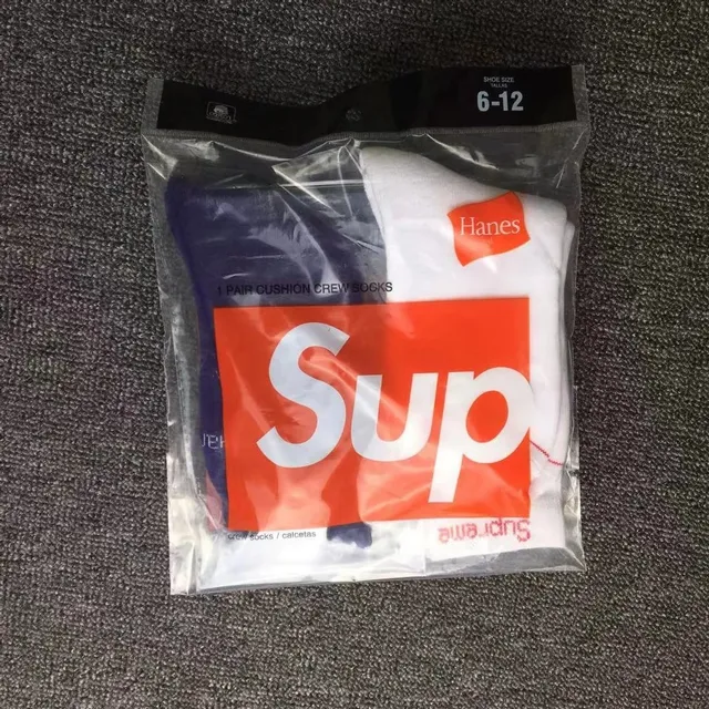 Supreme Cushion Crew Socks Box Logo