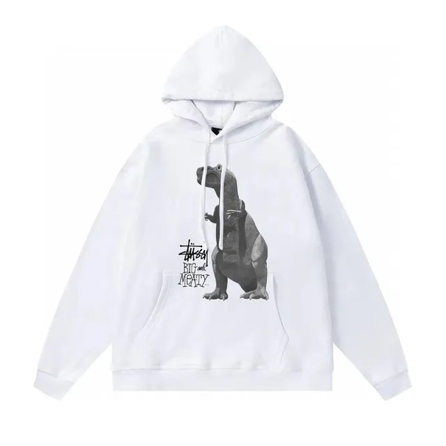 Stüssy Hoodie Big and Meaty Dinosaur Print