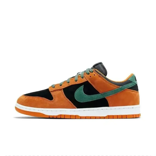 Nike Dunk Low Orange and Green