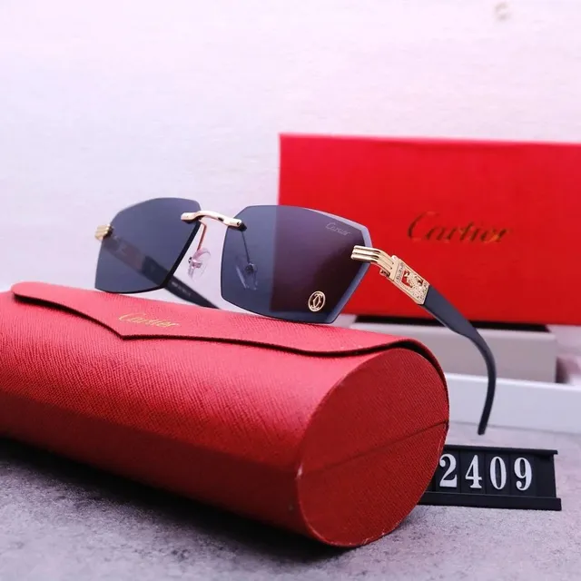 Cartier Juste Un Clou Sunglasses Rimless Gold Frame