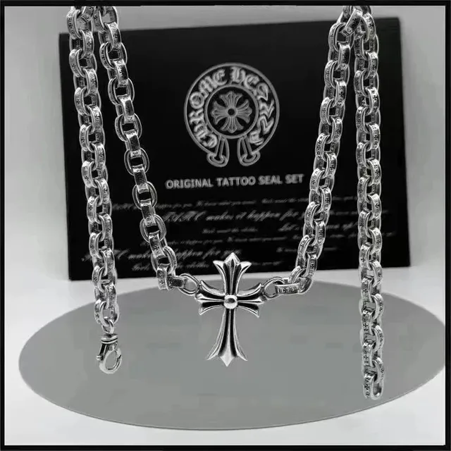 Chrome Hearts Cross Pendant Chain Original Tattoo Seal