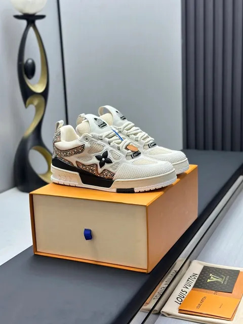 Louis Vuitton LV Trainer Crystal Embellished