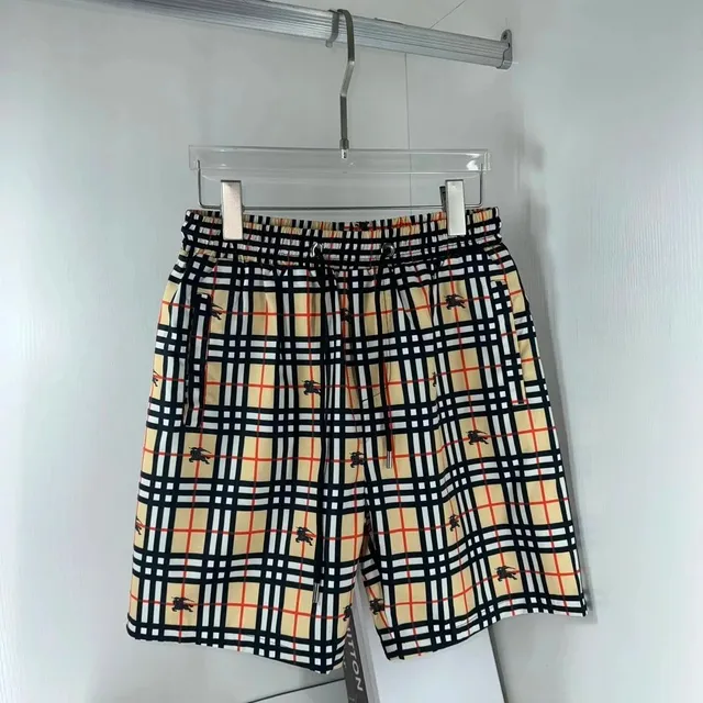 Burberry Check Print Shorts Vintage Check with Equestrian Knight