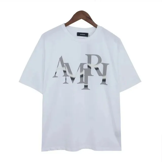 Logo T-Shirt Metallic AMIRI Print