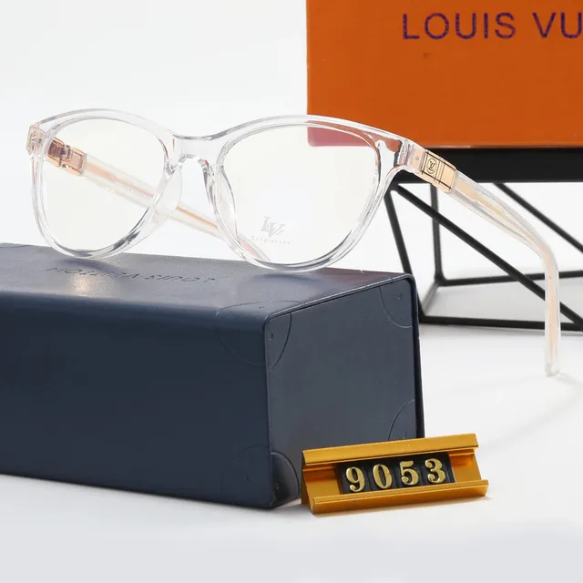 Louis Vuitton LV Eyewear Transparent Frame with Gold Accents