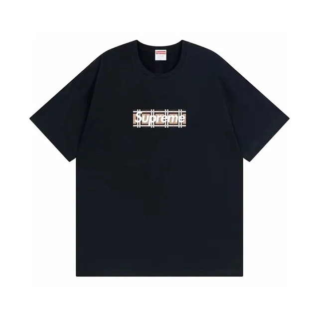 Supreme Box Logo Tee Burberry Check