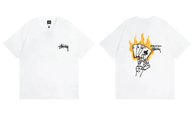 Stüssy Graphic Tee Flaming Aces