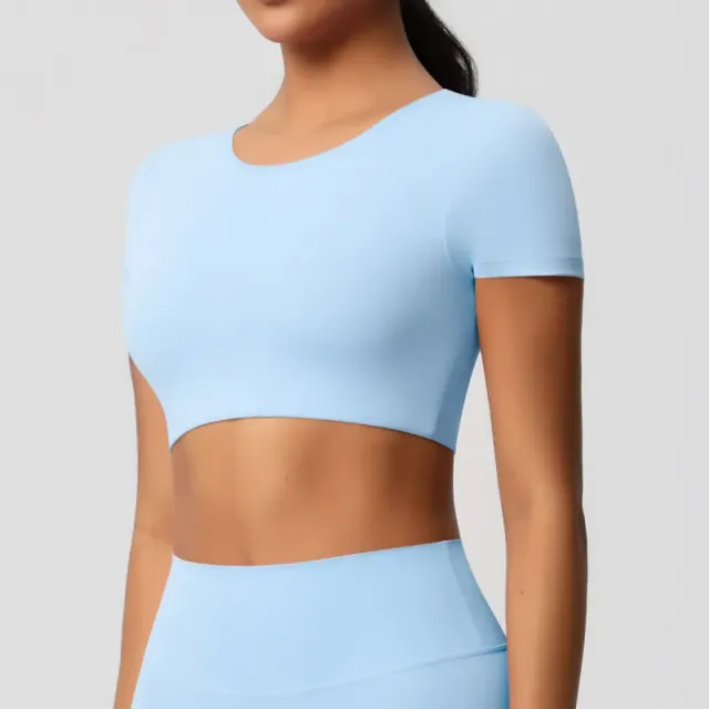 7105 short sleeve-sky blue