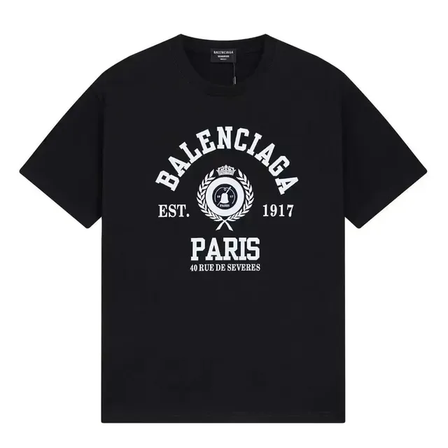 Balenciaga Graphic T-Shirt Paris Archive Print