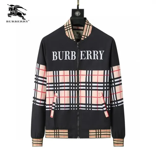 Burberry Bomber Jacket Check Print Logo