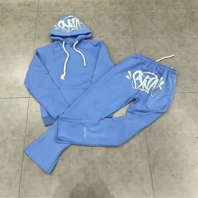 Hoodie and Joggers Set Graffiti Logo