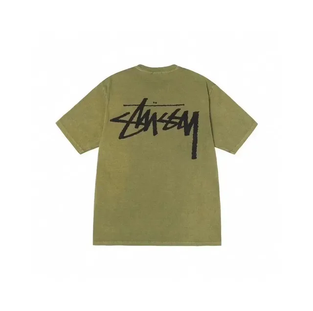 Stüssy Logo Tee Olive Green