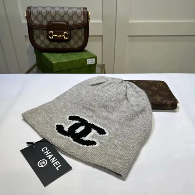 Chanel Knit Beanie CC Logo
