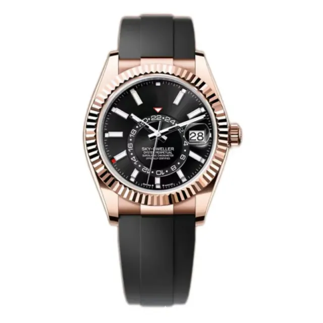 Rolex Sky-Dweller Black Dial with Rose Gold Case