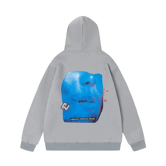 Travis Scott Hoodie Cactus Jack Blue Print