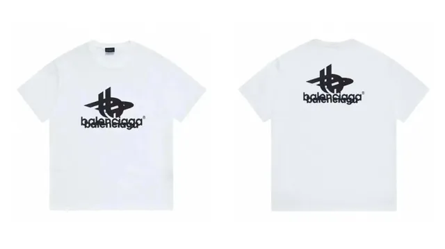 Balenciaga Logo T-Shirt Double Logo